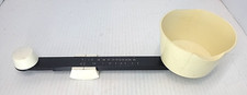 Vintage Plastic Balance Scales 5oz 125g Retro Kitsch Black  White mid century
