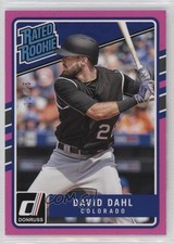 2017 Panini Donruss Rated Rookies Pink Border /25 David Dahl #32 2r8