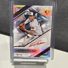 2025 Topps Diamond Icons Jackson Holliday Red Auto  #5/15 White Polychromatink