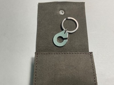 Dinh Van Key Ring Bag Charm Dangle Keychain Sterling Silver HTF