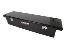 Dee Zee DZ8170LB Diamond Plate; Aluminum Red Label Crossover Tool Box - Black