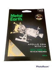 Laser Cut Metal Model Kit Metal Earth Apollo Lunar Module 3D Metal Puzzle Model Kit - Fascinations Laser Cut Steel Metal Model Kits - Foto 4