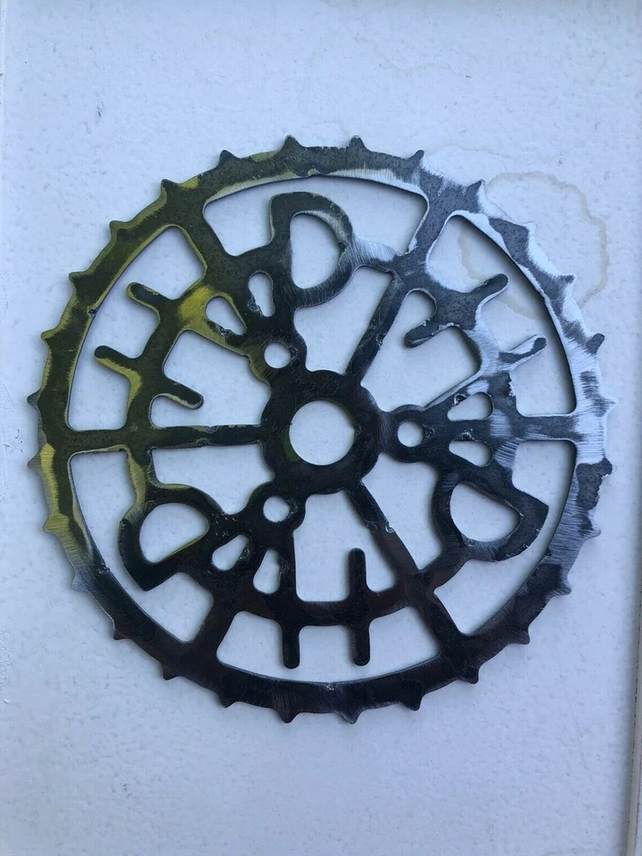 Placa de metal para garagem Harley Davidson roda dentada de bicicleta motocicleta Ratrod placa pai - Imagem 3 de 3