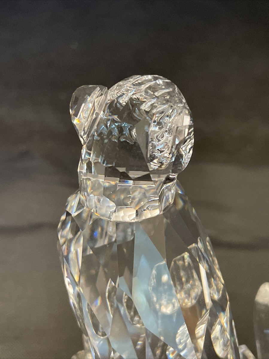 Swarovski Silver Crystal Cheetah 7610 NR 000 001 Box & COA 3 3/4