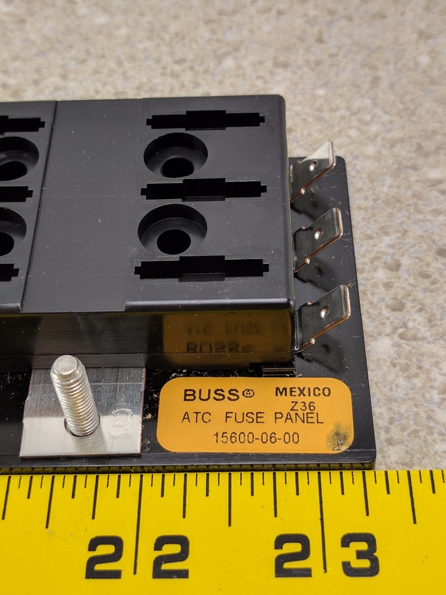 Panneau Support Fusible Bussmann ATC BP 15600-06-00 - 4 Pièces, Neuf