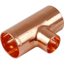 Reducing Tee Copper Plumbing Pipe  End Feed - All Sizes