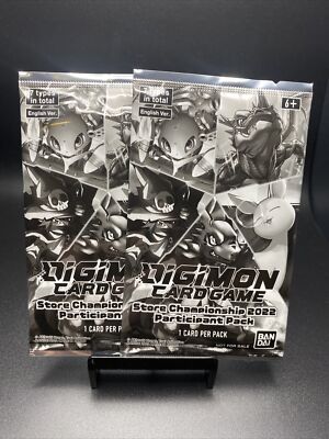 Digimon Card Game - Store Championship 2022 Participant Pack (Sealed) -2 |  eBay