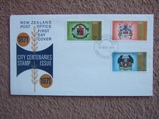 NOWA ZELANDIA 1971 STULECIA MIASTA NA FDC