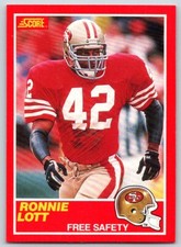 1989 Score RONNIE LOTT #215 San Francisco 49ers HOF
