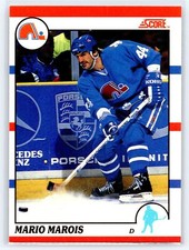 1990 Score American #229 Mario Marois  Hockey Quebec Nordiques