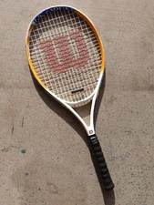 Wilson US Open Volcanic Frame Tech, Grip 4 1/2" measured with New Overwrap,