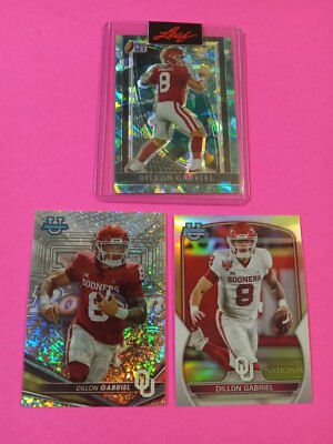 Dillon Gabriel 2023/24 Leaf/ Bowman U Chrome RCs 1/1 Green Ice+National+Diamond 