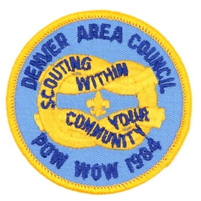 1984 Pow Wow Denver Area Council Patch Boy Scouts BSA Colorado CO