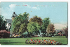 View On Lawn Of John Lewis Childs, Floral Park, N.Y., VTG Postcard SK2.