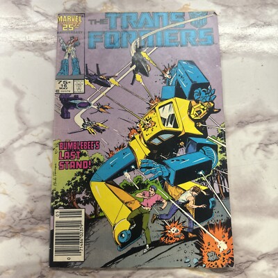 THE TRANSFORMERS #16, MARVEL COMICS, 1986, BUMBLEE'S LAST STAND,