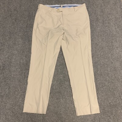 Mens Peter Millar 100% Polyester Golf Flat Front Pants 36 x 30