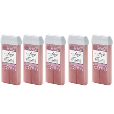 Wachspatrone Italwax, Wachspatrone Flex 100 ml Roll-on-Patrone-Wachs 5 Stück