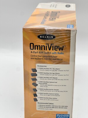 Belkin OmniView F1D094 4-Port KVM Switch w/ Audio