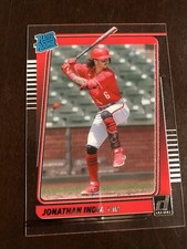 2021 Panini Chronicles Clearly Donruss Jonathan India Rookie Card No. 13