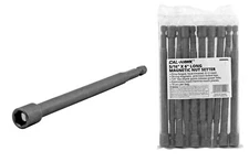 10pc 5/16" x 6" Long Hex Shank Quick-Release Magnetic Nut Setter Driver