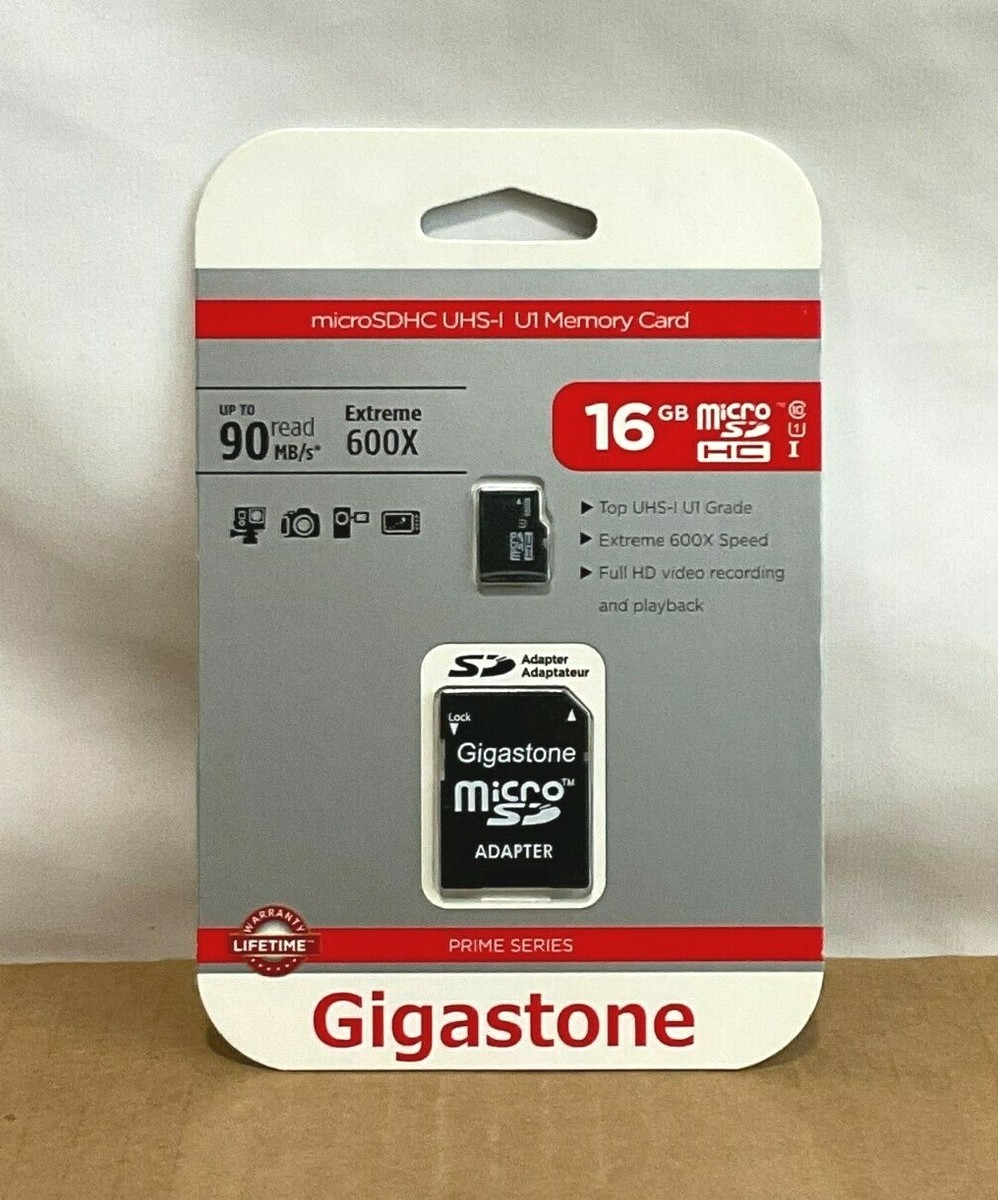 4-in-1 Memory Card Kit Gigastone Prime Series 16GB 4-in-1 Kit - 90Mbps ...