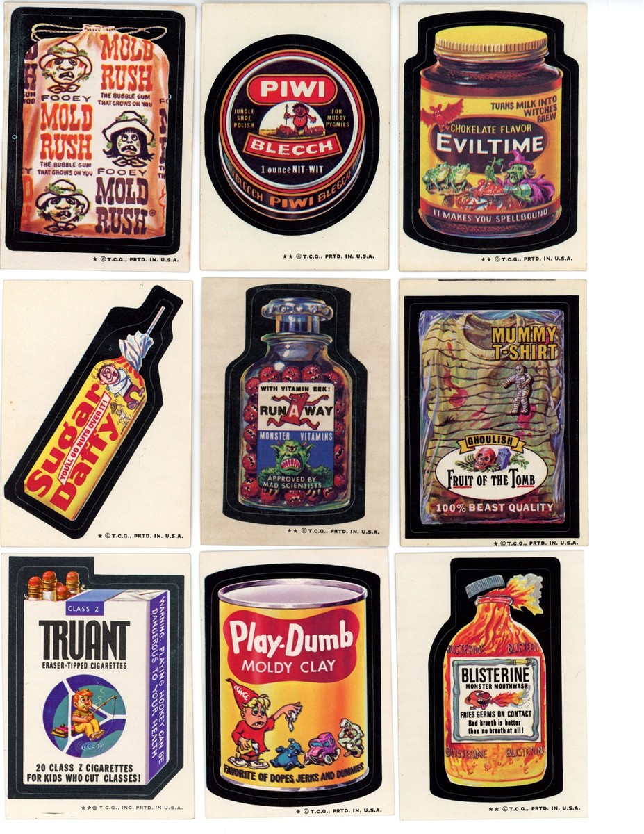 1974 Topps Wacky Packages 6th Series Complete Set w/ Checklists VG