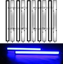 10pcs 17cm Blue 12v Led Strip Drl Daytime Running Light Fog Cob Lamp Driving