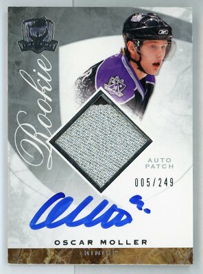 Oscar Moller 2008-09 The Cup Auto Rookie Patch Relic Serial #d 5/249 Kings