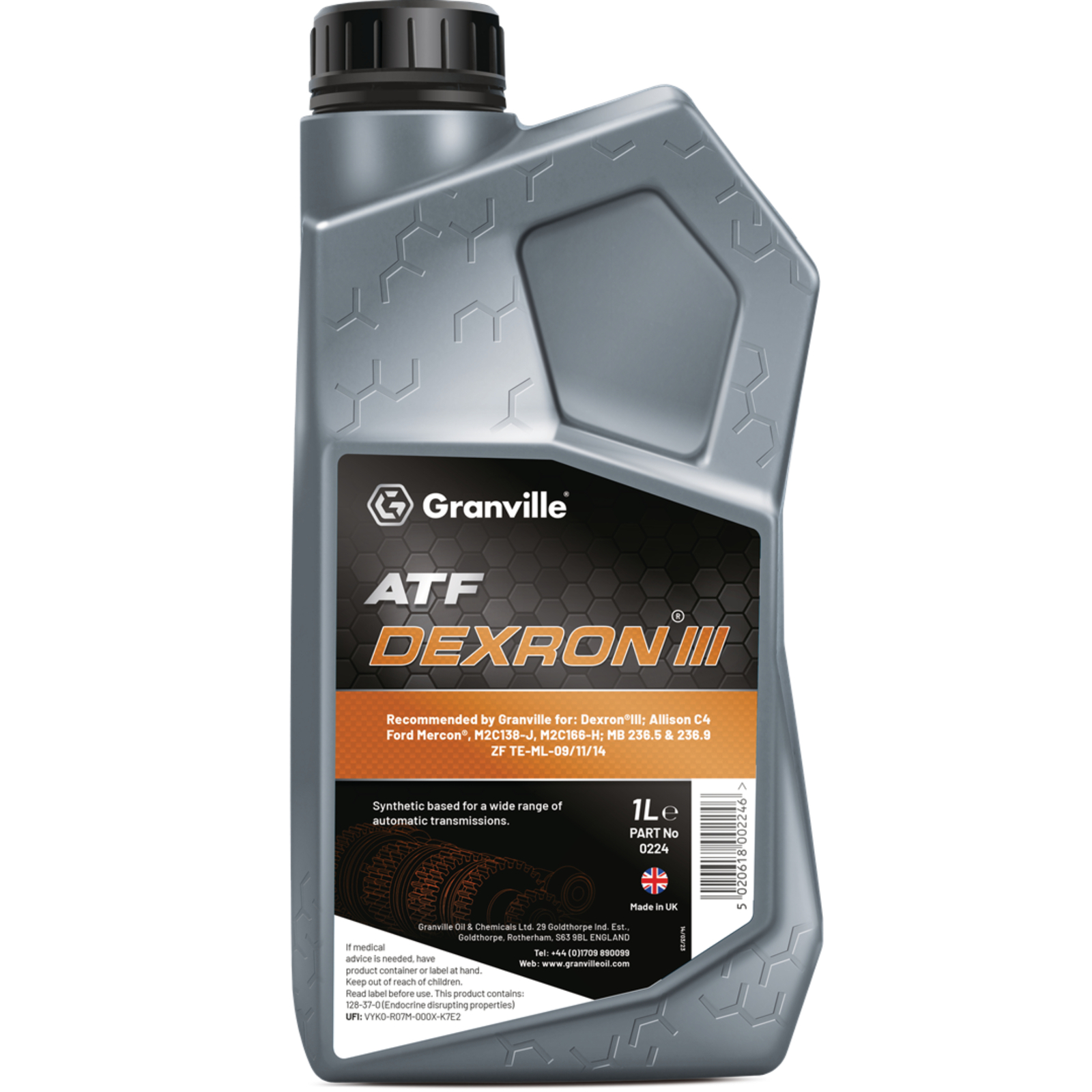 Granville Synthetic ATF Dexron III 3 Automatic Transmission Fluid 1L