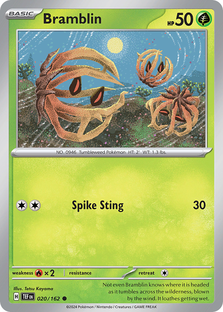 Bramblin 20/162 Common | Temporal Forces | Pokemon Card
