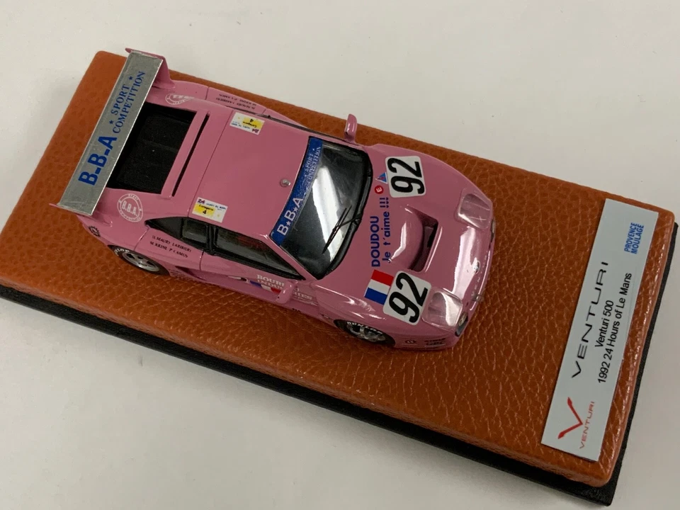 1/43 Provenza Moulage Venturi 500 de 1992 24 Horas Le Mans Base de cuero TR337 Foto 2 de 4