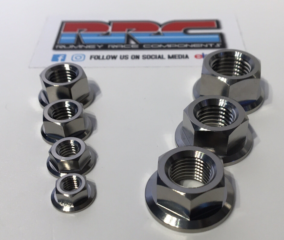 M16 X 1,5 Titan 6AL-4V GR5 Flanschmutter M16x1,5 Steigung