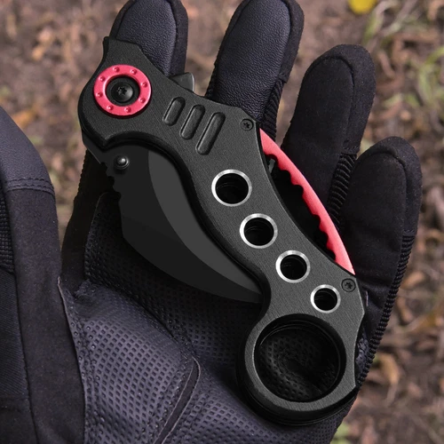 8" Karambit Spring Assited Folding Tactical Pocket Knife Combat Knives EDC Tools