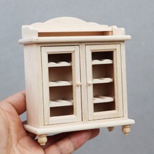Mueble miniatura para casa de muñecas escala 1:12 gabinete de vino sala de estar vintage liso