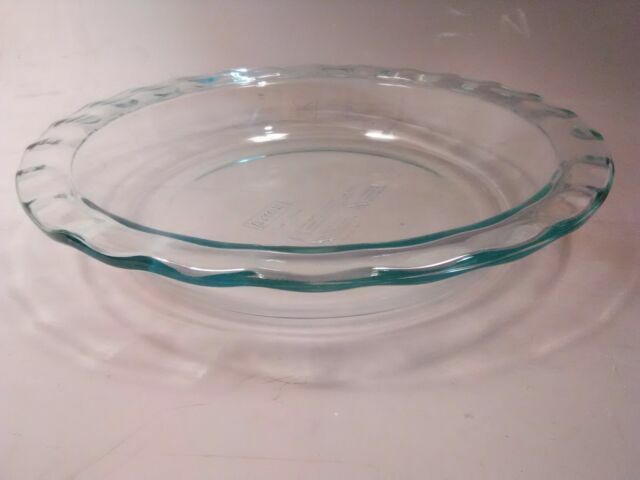 blue pyrex pie dish