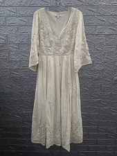 New Boot Barn Shyanna Mirror Embellished Bridal Maxi Dress Size Small