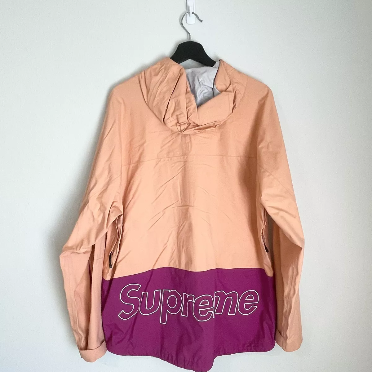 SS2017 Supreme Taped Seam Jacket Light Coral Salmon Pink Mens Size