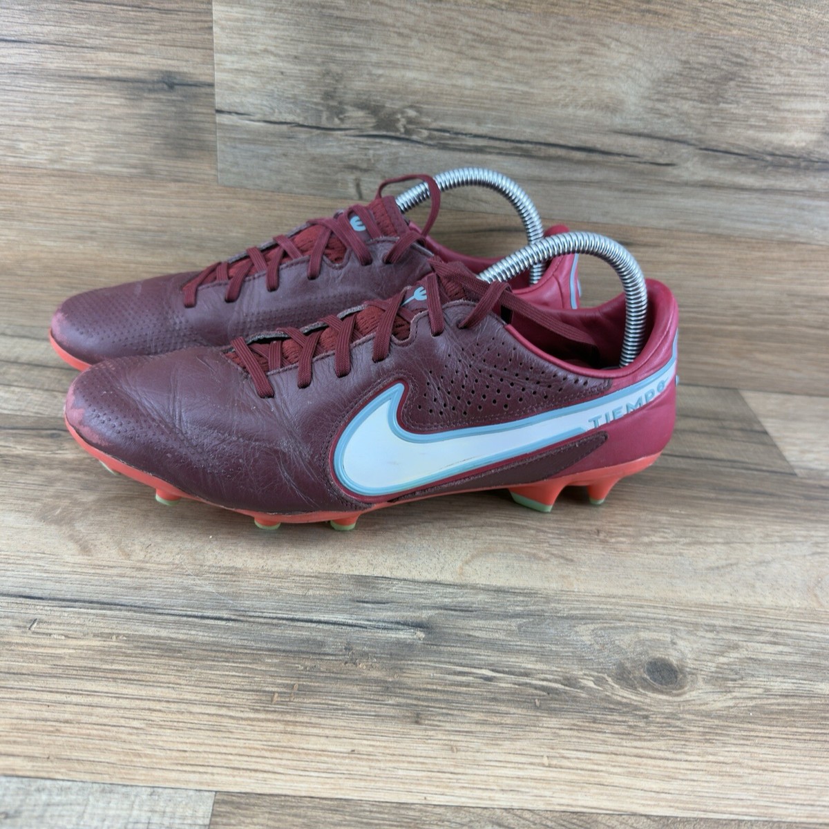 Nike Tiempo Legend 9 Elite FG Team Red Mystic Hibiscus CZ8482-617 Size 5.5 Nike Tiempo Legend 9 Elite FG Blueprint - Team Red/White  main image 4