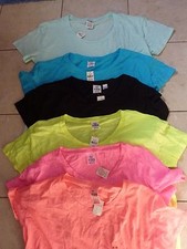 VICTORIAS SECRET PINK OVERSIZE SCOOPNECK CREW DOG TEESHIRT COLOR SIZE CHOICE NWT