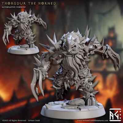 Thorgdur the Horned - Artisan Guild - DnD Tabletop Games - Resin Miniatur