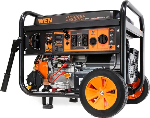 WEN 11,000-W Portable Dual Fuel Powered Generator with Electric Start, CO Sensor