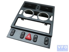 Dekor Mittelkonsole Schalter Sitzheizung ASR ZV MB R170 SLK Carbon Optik