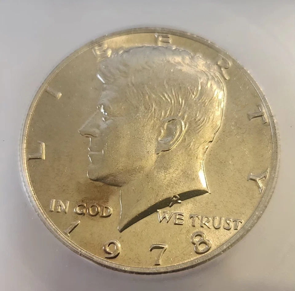 Medio dólar Kennedy 1978 ICG MS-67 firmado por Austin Hutto Foto 3 de 4