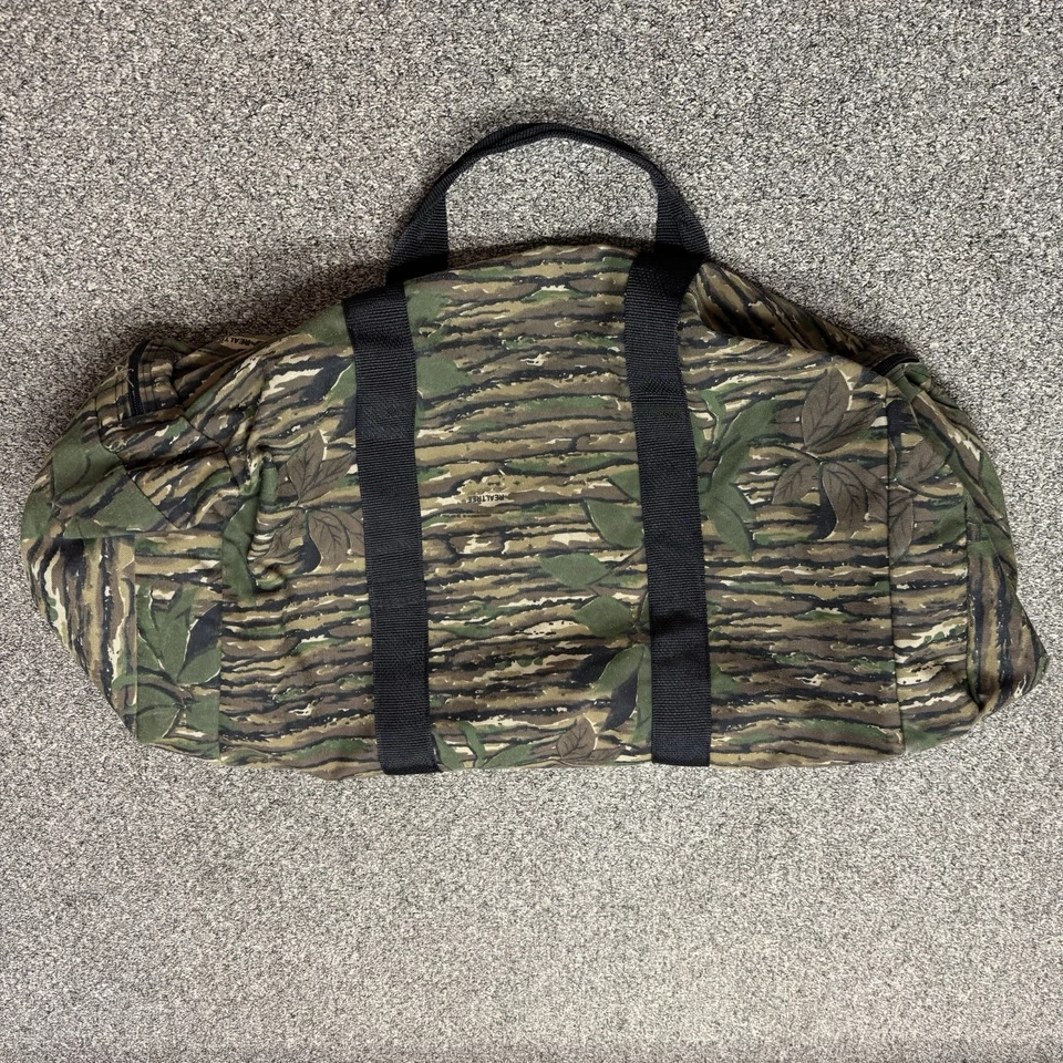 "Bolso de Lona de Carga Camuflado Cabelas Realtree De Colección 30x12x10"" Grande Caza EE. UU. Foto 3 de 4