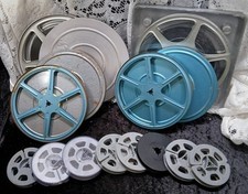 Lot 12 Empty 8mm 5 7" Plastic Metal Reels 4 Film Movie Storage Cases