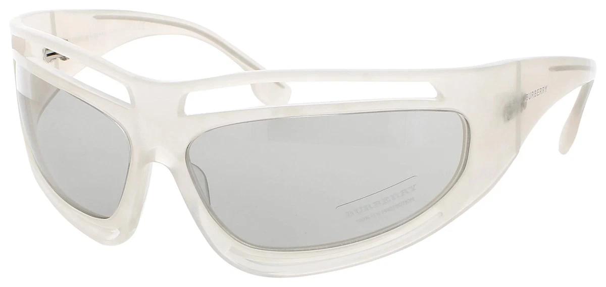 New! Burberry Stylish Light Grey Sunglasses, BE4342 388687, Authentic Burberry BE4293 L (56 - 17) with Grey lenses and Black frame  main image 2