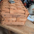 Longaberger Sweetheart Love Notes Basket with Protector, Floral Liner, Tie-On — photo 5
