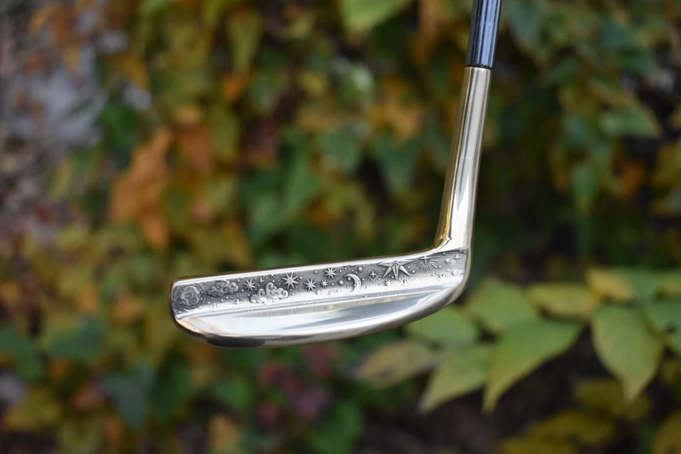 LEFT HAND Stunning Gold Custom Old Master W802 Putter Napa 8802 MILLED BB&F Co - Image 3 of 4