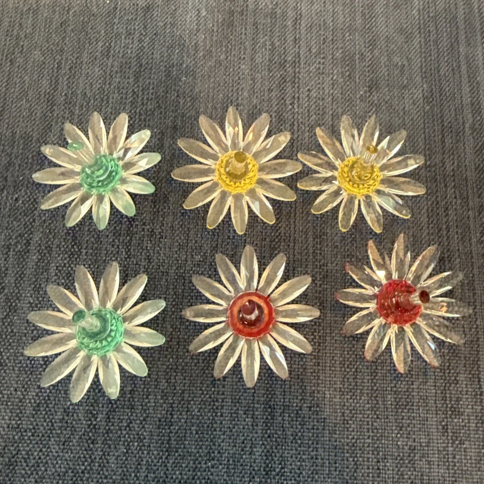 Estatuillas Margarita Margarita Cristal Plata Swarovski 6 Piezas Foto 2 de 2