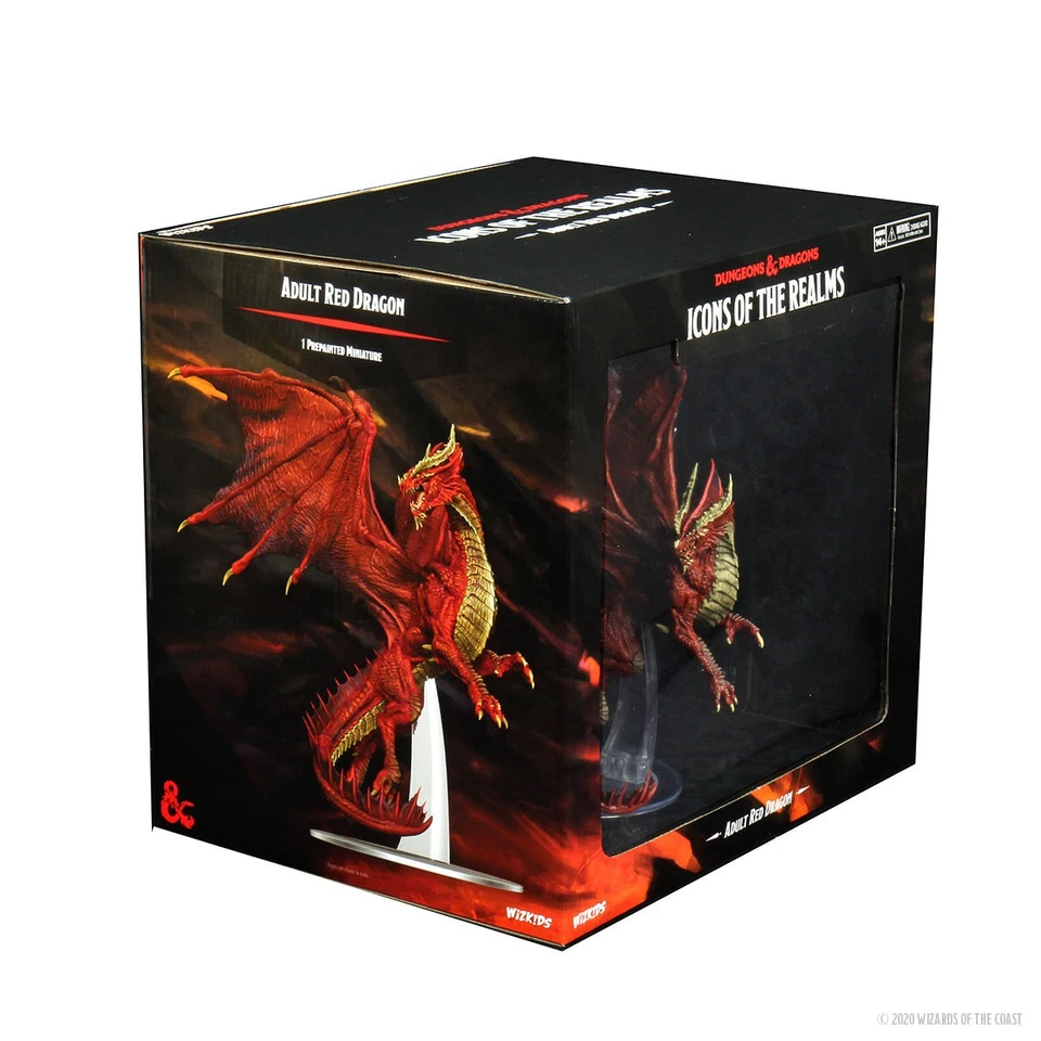 D&D Icons of The Realms: Adult Red Dragon Premium Figure | WizKids - Image 3 of 4